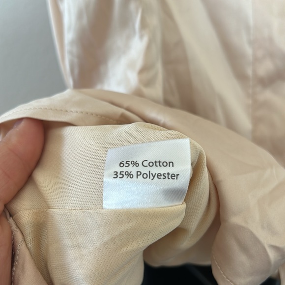 Princess Polly Cottage Hill Ruffle Wrap Satin Mini Dress Champagne - Picture 10 of 12